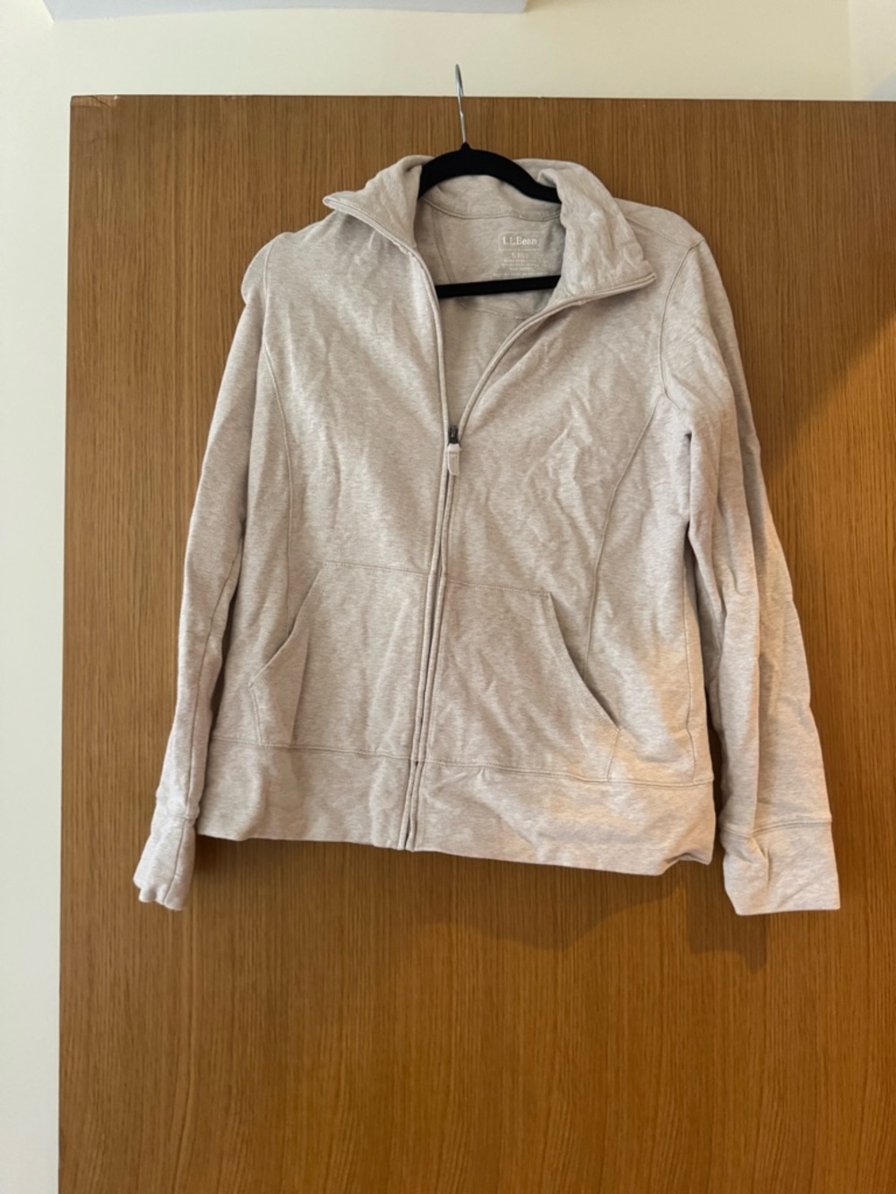 L.L. Bean Women's Light Gray Zip-Up Jacket